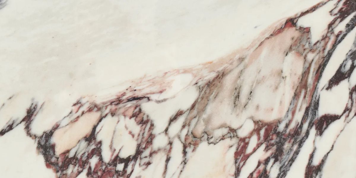Arabescato Viola porcelain slab